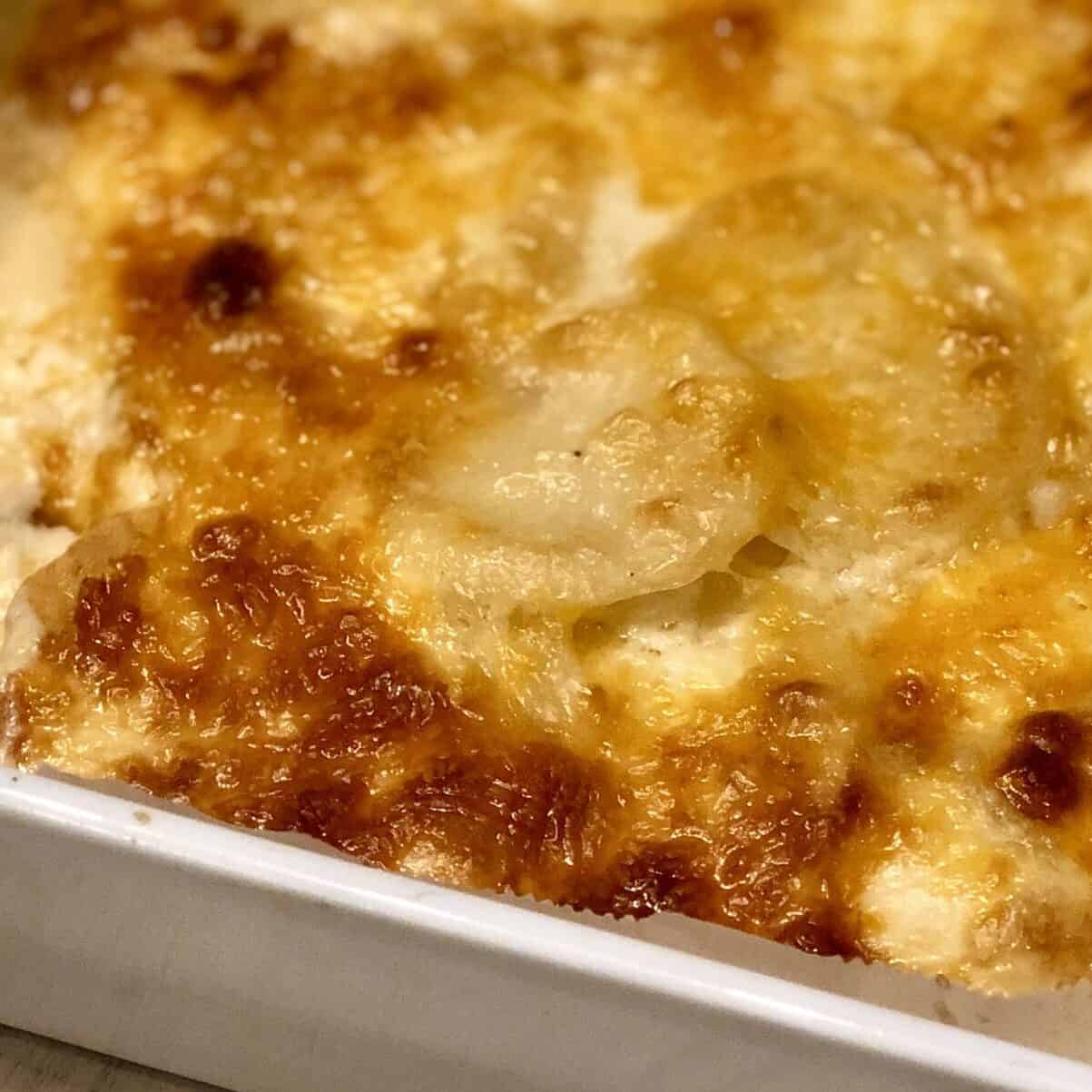 Four Ingredient Au Gratin Potatoes • Fancy Apron