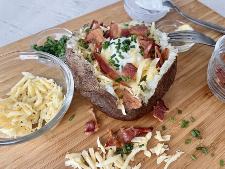 Traeger Baked Potatoes • Fancy Apron