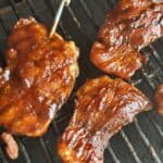 bbq chicken thighs on traeger grill grates